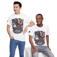 The Boering Life™ Limited Edition 'Merica 250 Goat Patriotic T-Shirt | American Flag Tee