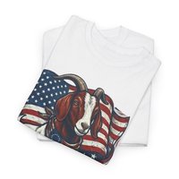 The Boering Life™ Limited Edition 'Merica 250 Goat Patriotic T-Shirt | American Flag Tee
