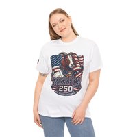 The Boering Life™ Limited Edition 'Merica 250 Goat Patriotic T-Shirt | American Flag Tee