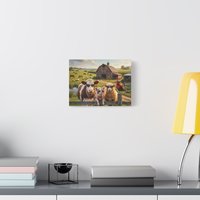 Cool Sunglasses Farm Animals Canvas