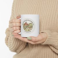Vintage Botanical Garden Illustration Mug | Floral Tea Coffee Ceramic