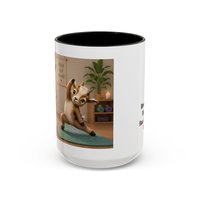 Yoga Goat Illustration Mug | Accent Coffee Mug