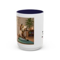 Yoga Goat Illustration Mug | Accent Coffee Mug