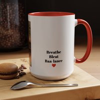 Yoga Goat Illustration Mug | Accent Coffee Mug
