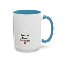Yoga Goat Illustration Mug | Accent Coffee Mug