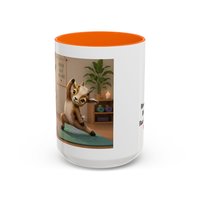 Yoga Goat Illustration Mug | Accent Coffee Mug