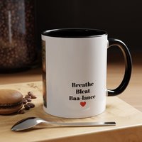 Yoga Goat Illustration Mug | Accent Coffee Mug