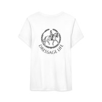 Dressage Life tee | Equestrian horse riding shirt, rider emblem back print