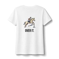 Equestrian Jumping Horse Over It | V-Neck Tee