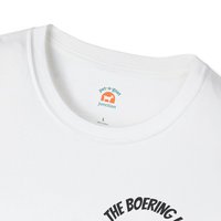 The Boering Life™ T-Shirt | Minimal Text Chest Logo, Casual Tee