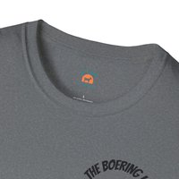 The Boering Life™ T-Shirt | Minimal Text Chest Logo, Casual Tee