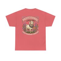 Professional Stress Management Consultant Goat Tee | Garden Herbs Floral Goat Illustration