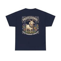 Professional Stress Management Consultant Goat Tee | Garden Herbs Floral Goat Illustration