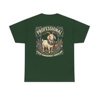 Professional Stress Management Consultant Goat Tee | Garden Herbs Floral Goat Illustration