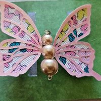 Whimsical Beaded Butterfly Hairclips