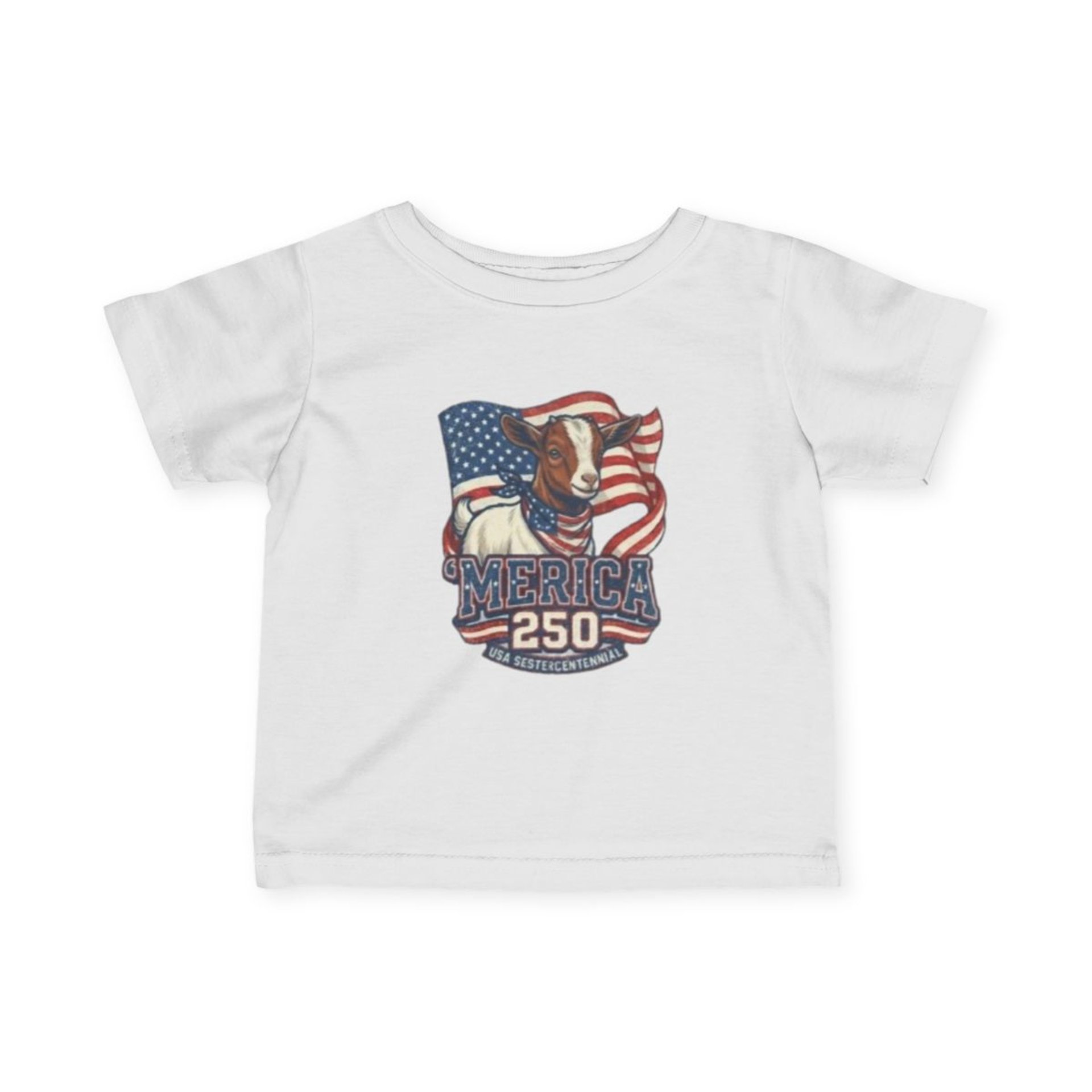 The Boering Life™ Infant 'Merica 250 Goat Tee – Limited Edition