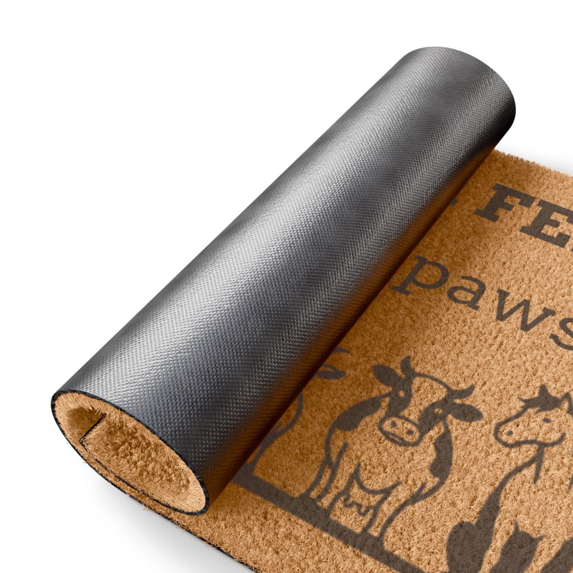 Wipe Your Feet (or hooves, or paws...) Doormat | Farm Animal Welcome Mat