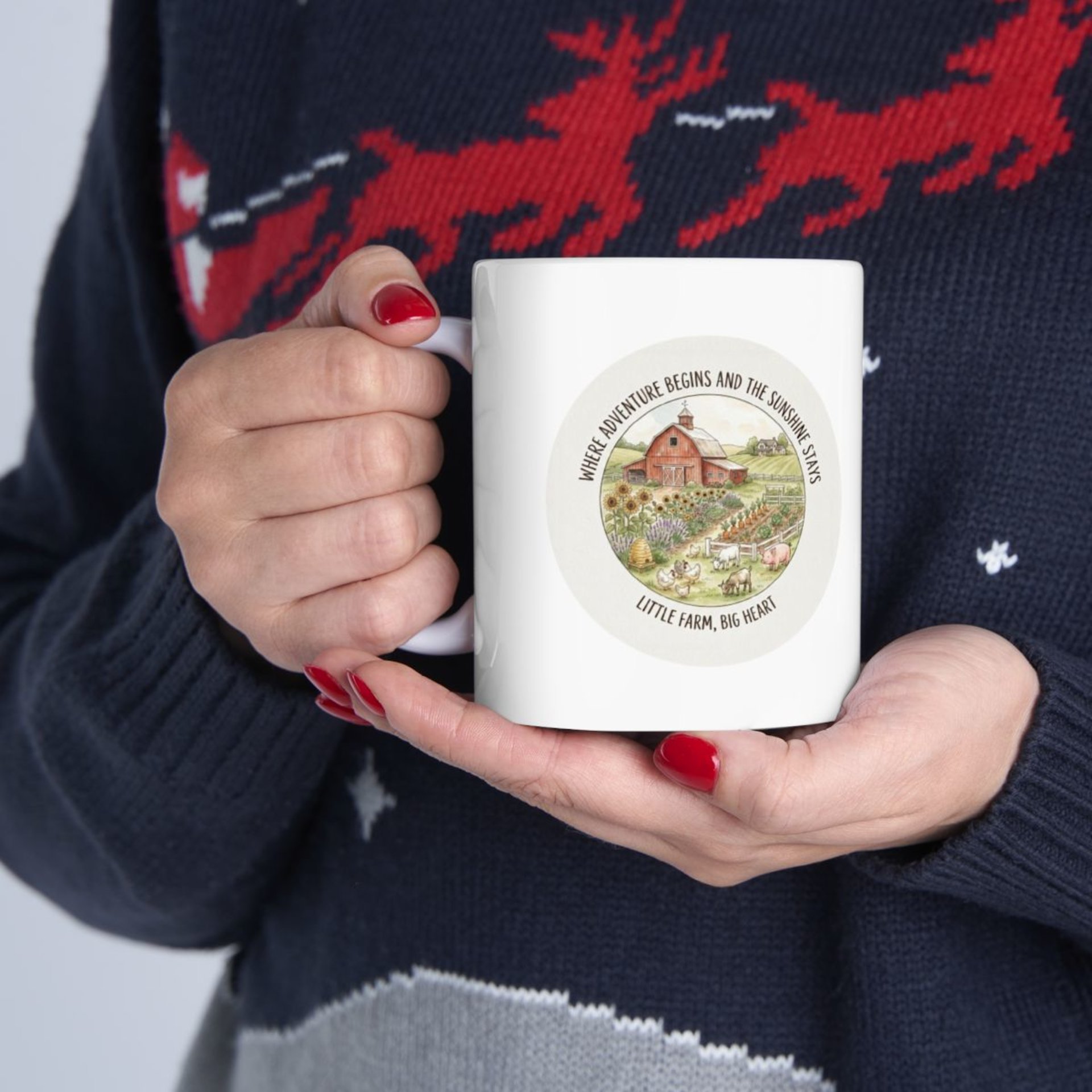 Vintage Botanical Garden Illustration Mug | Floral Tea Coffee Ceramic