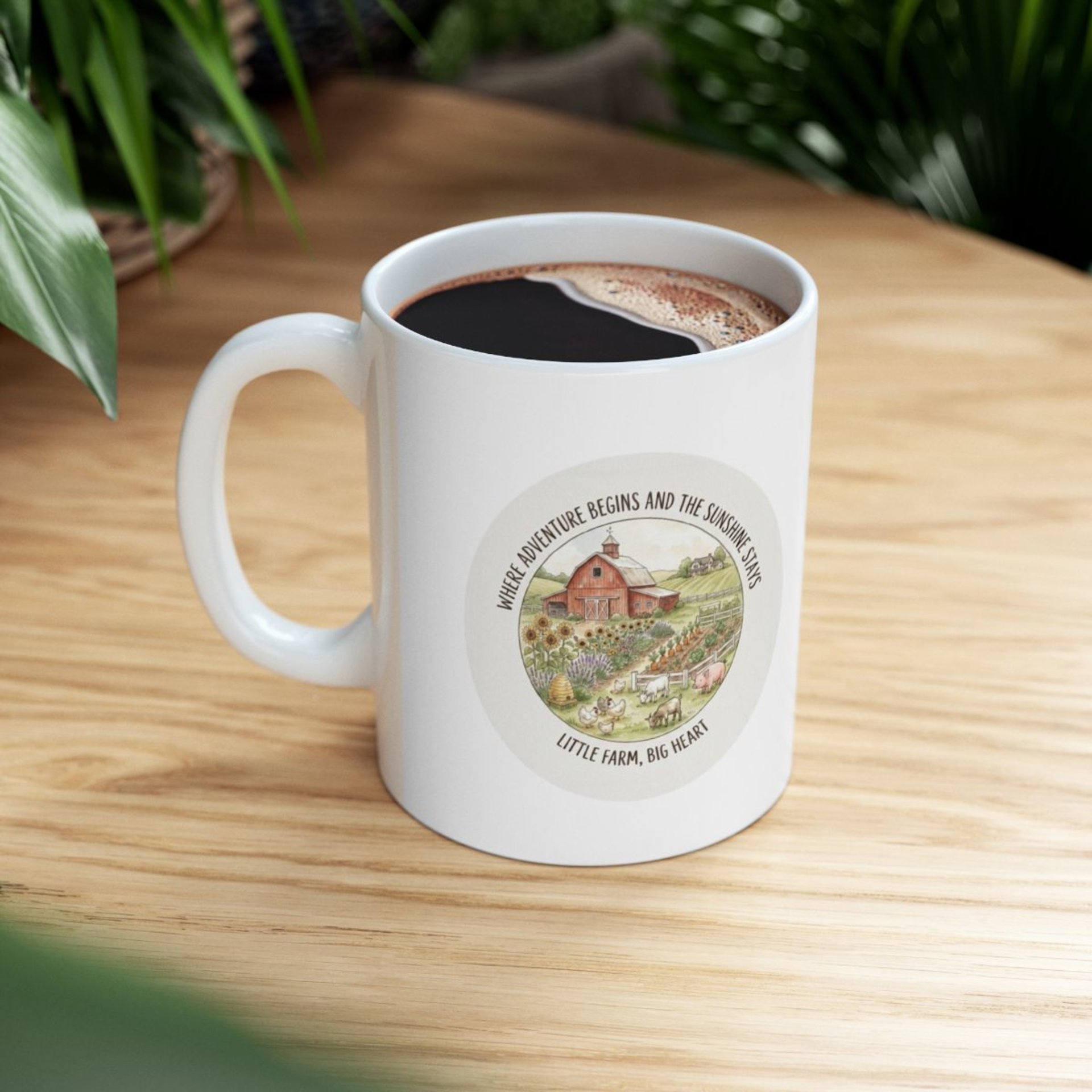 Vintage Botanical Garden Illustration Mug | Floral Tea Coffee Ceramic