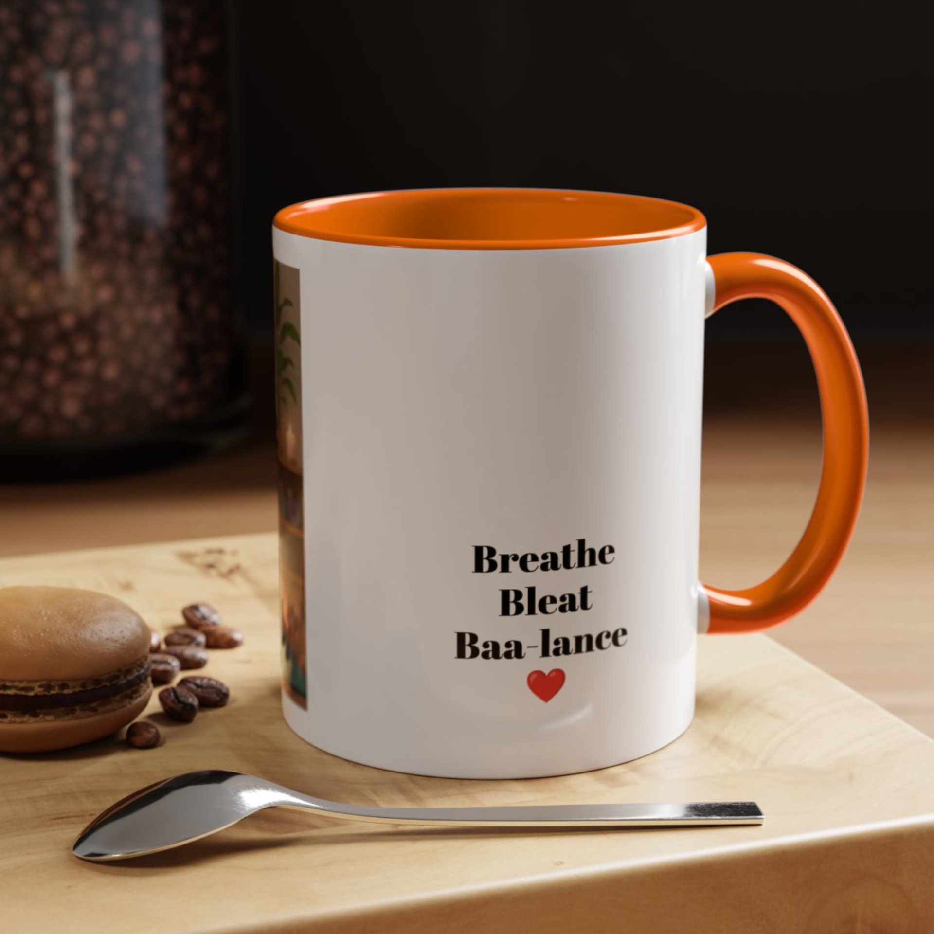 Yoga Goat Illustration Mug | Accent Coffee Mug