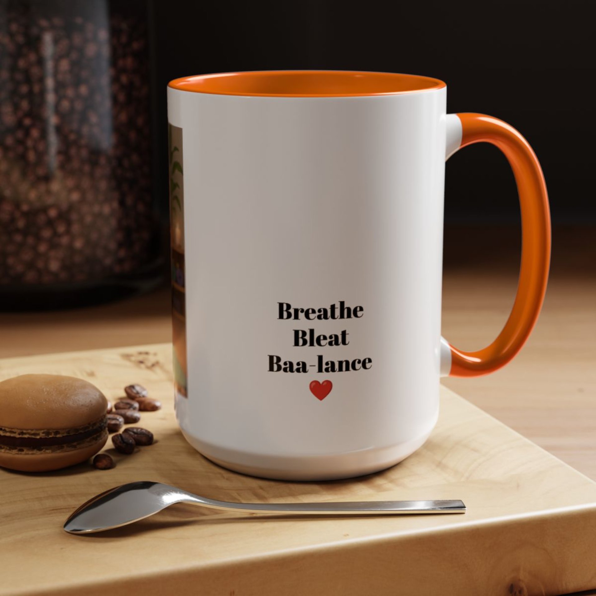 Yoga Goat Illustration Mug | Accent Coffee Mug
