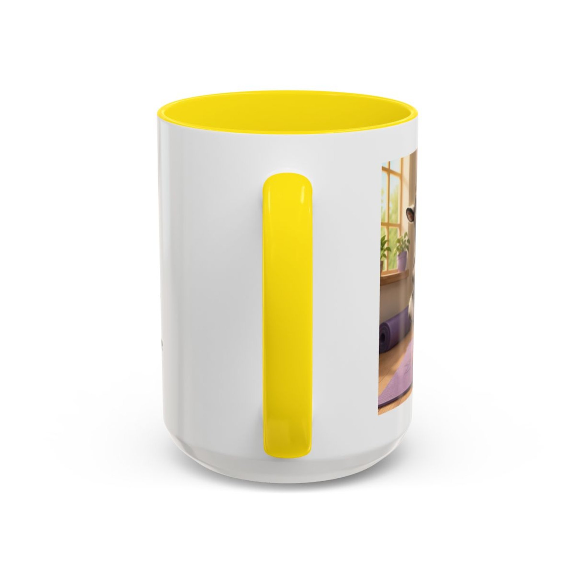 Yoga Goat Illustration Mug | Accent Coffee Mug
