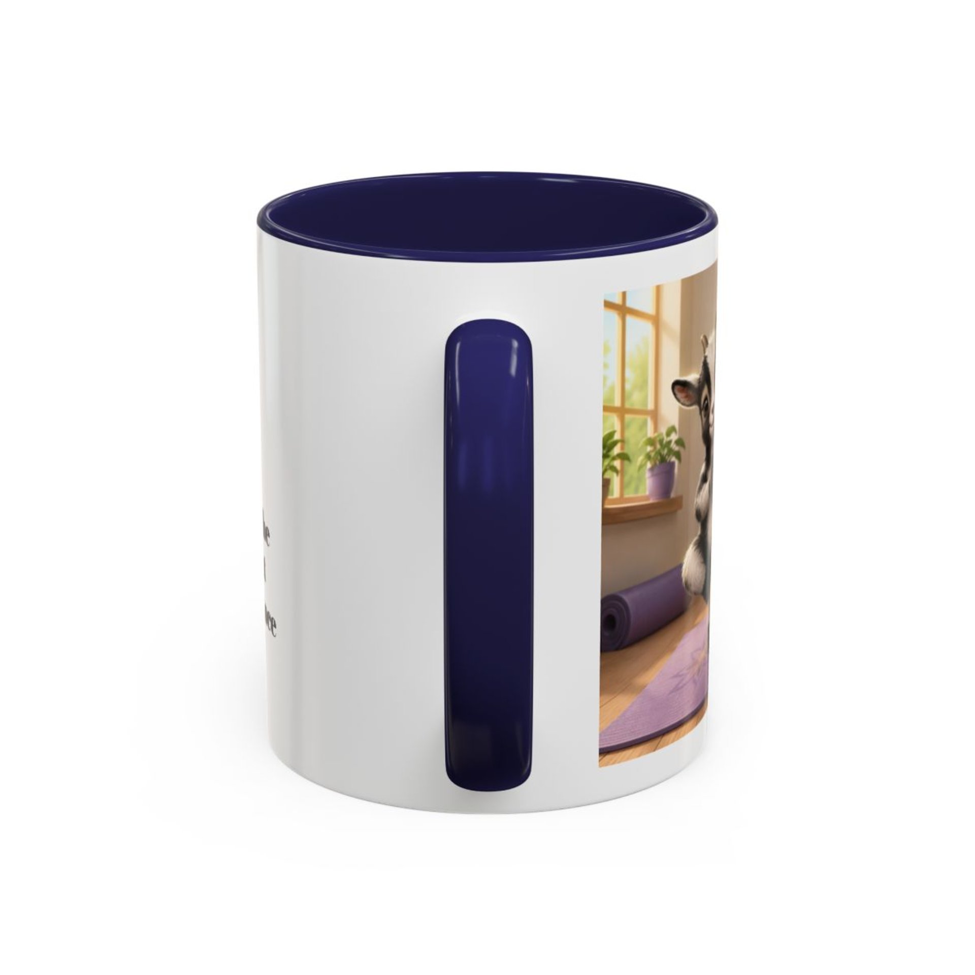Yoga Goat Illustration Mug | Accent Coffee Mug