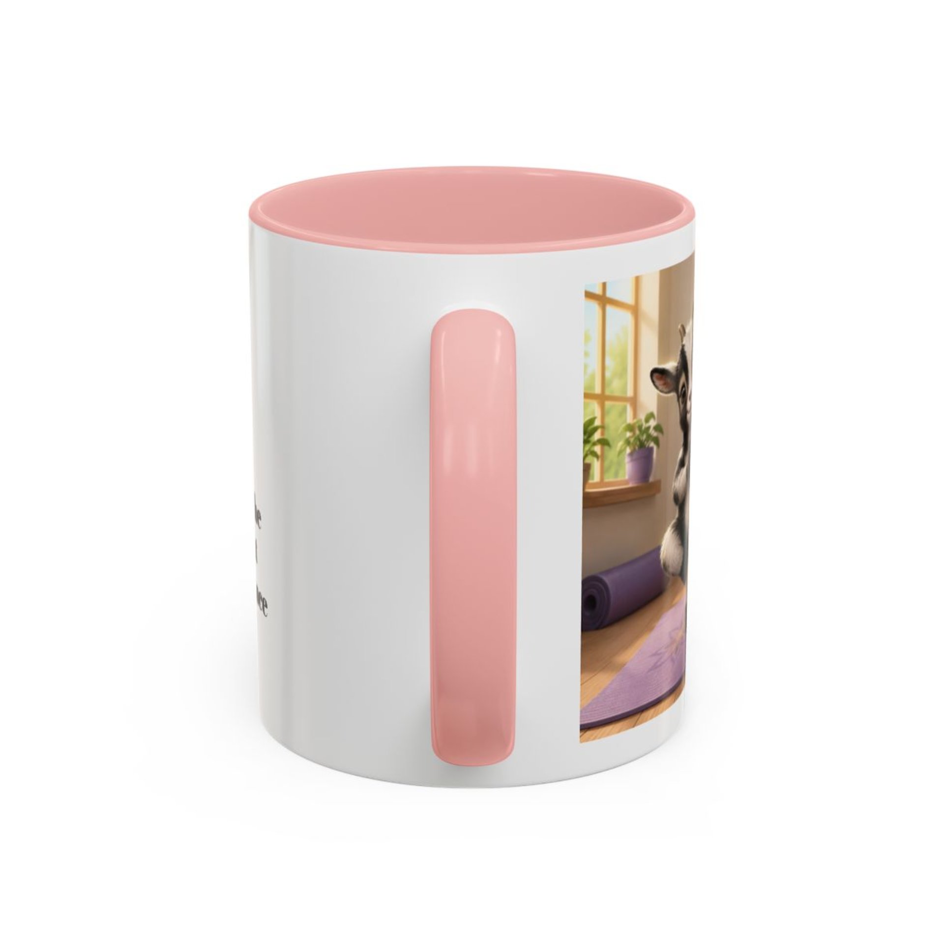 Yoga Goat Illustration Mug | Accent Coffee Mug