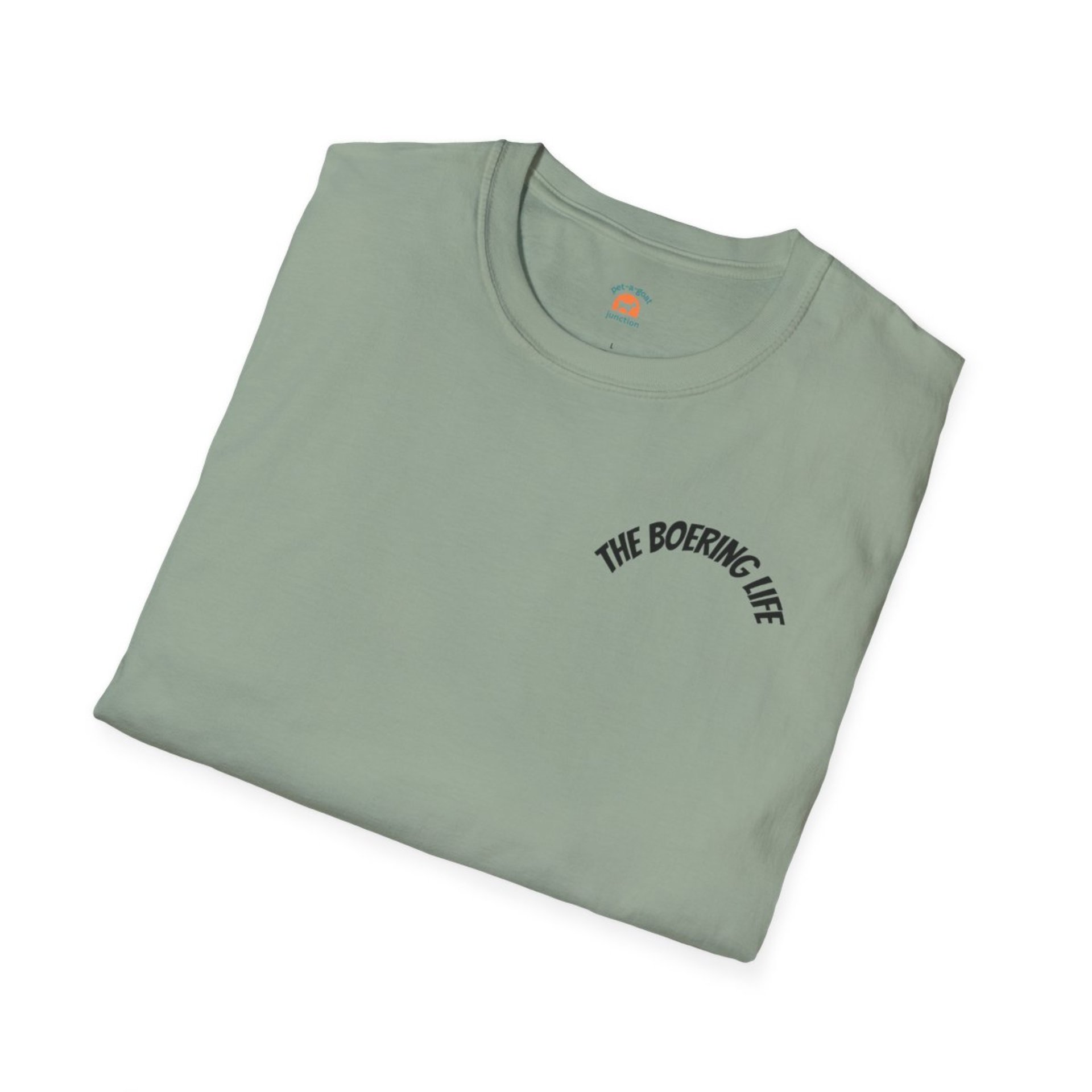 The Boering Life™ T-Shirt | Minimal Text Chest Logo, Casual Tee