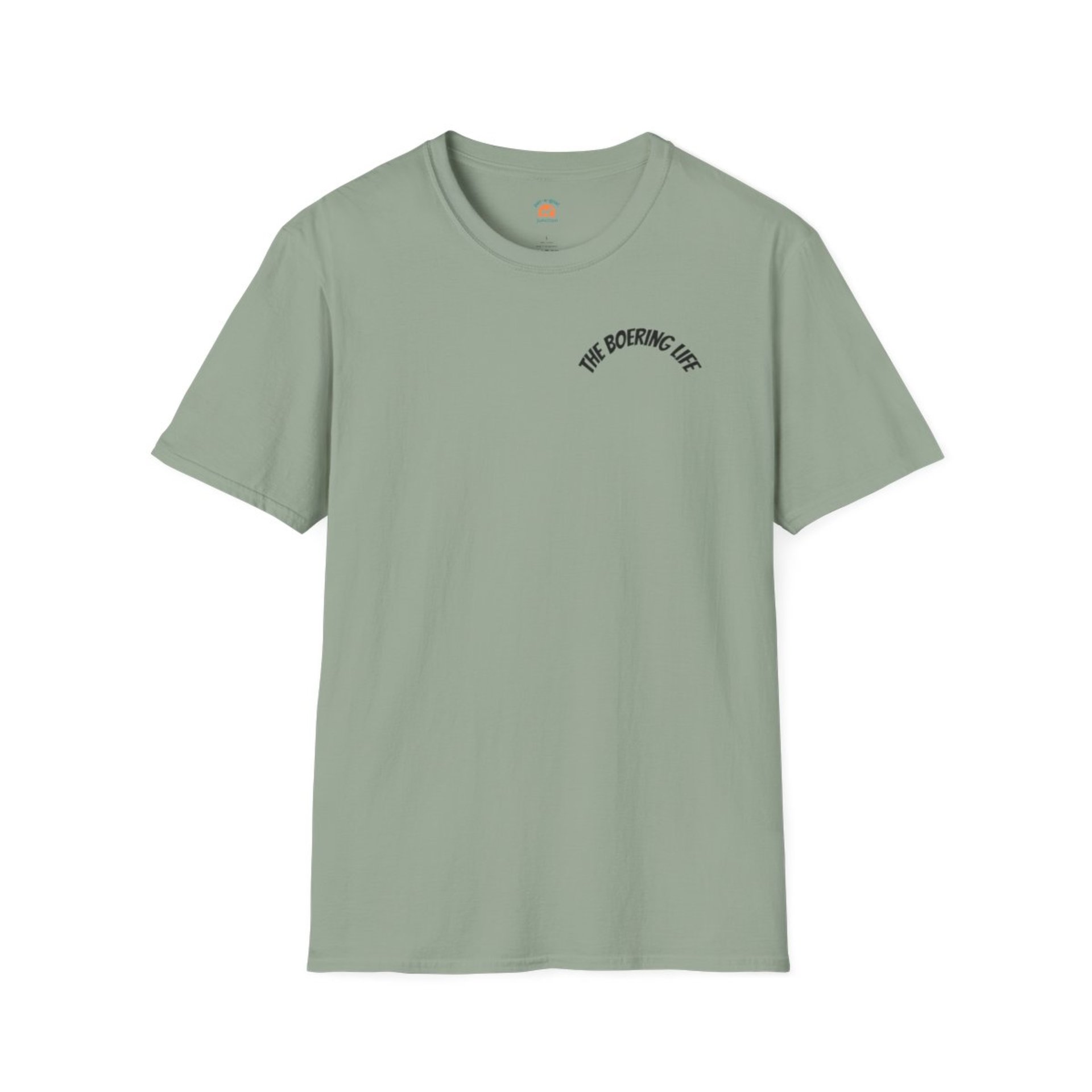 The Boering Life™ T-Shirt | Minimal Text Chest Logo, Casual Tee
