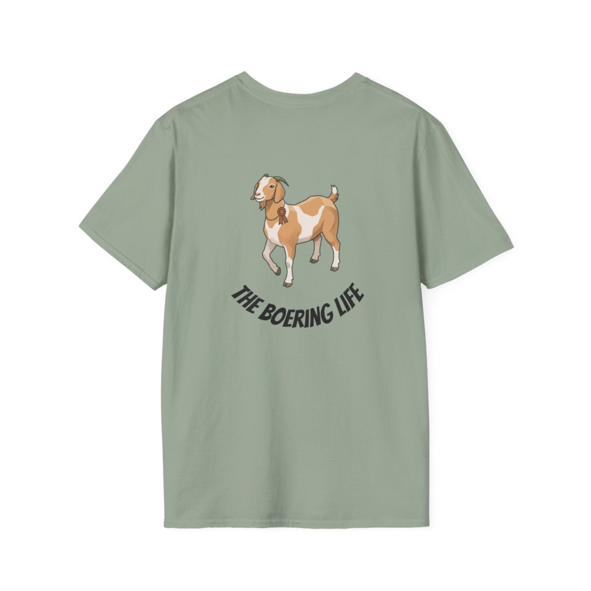 The Boering Life™ T-Shirt | Minimal Text Chest Logo, Casual Tee