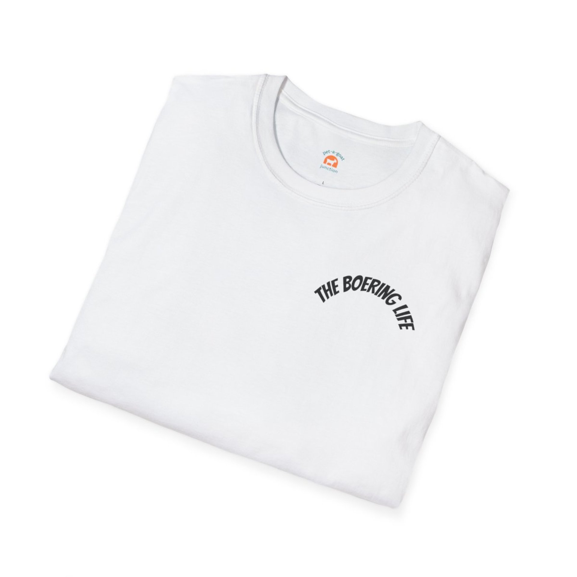 The Boering Life™ T-Shirt | Minimal Text Chest Logo, Casual Tee