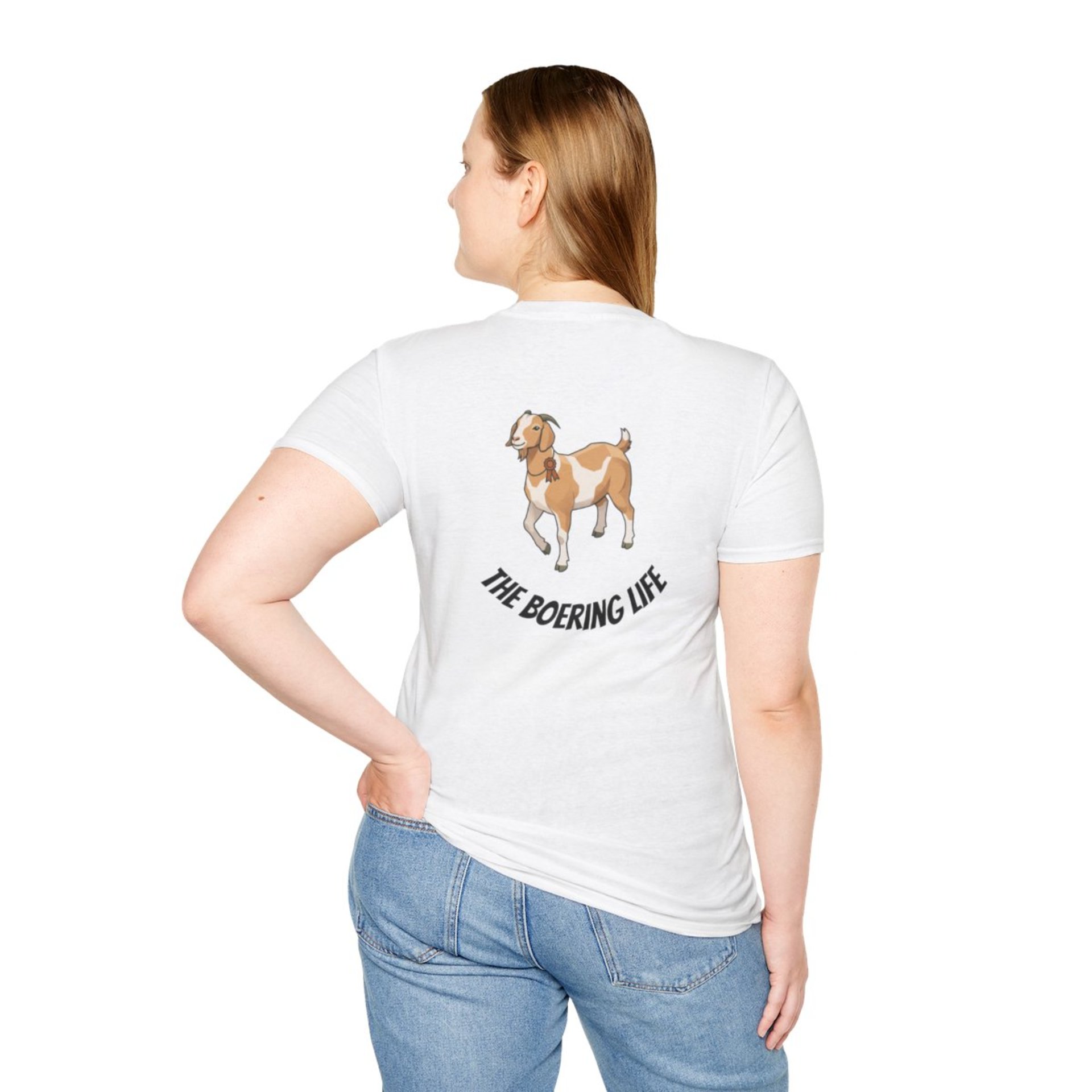 The Boering Life™ T-Shirt | Minimal Text Chest Logo, Casual Tee