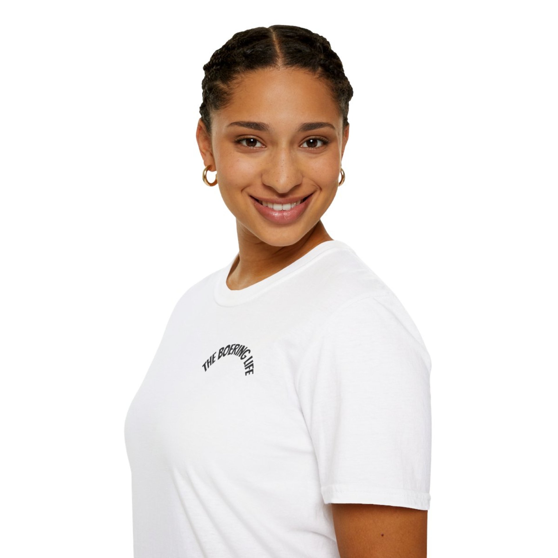 The Boering Life™ T-Shirt | Minimal Text Chest Logo, Casual Tee