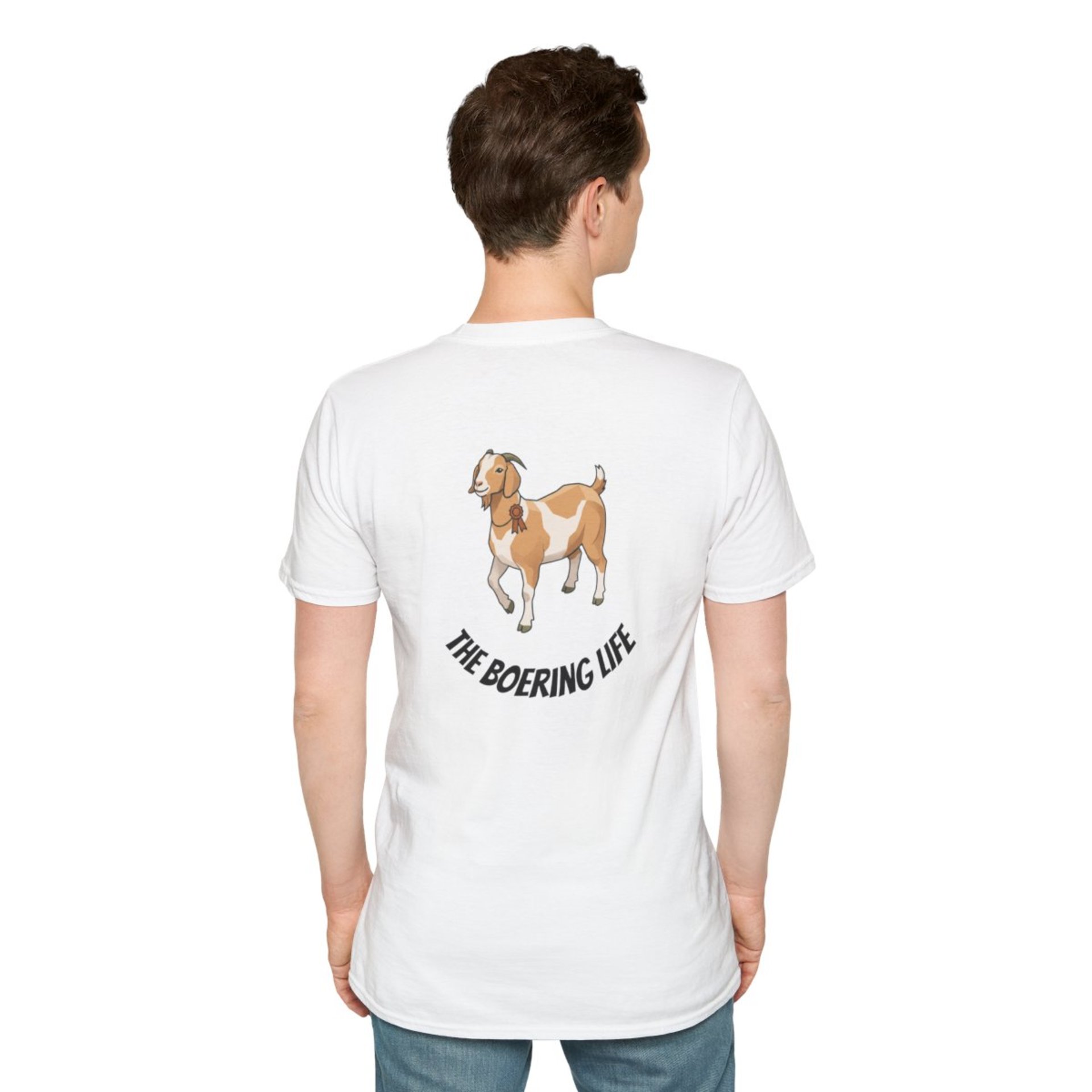 The Boering Life™ T-Shirt | Minimal Text Chest Logo, Casual Tee