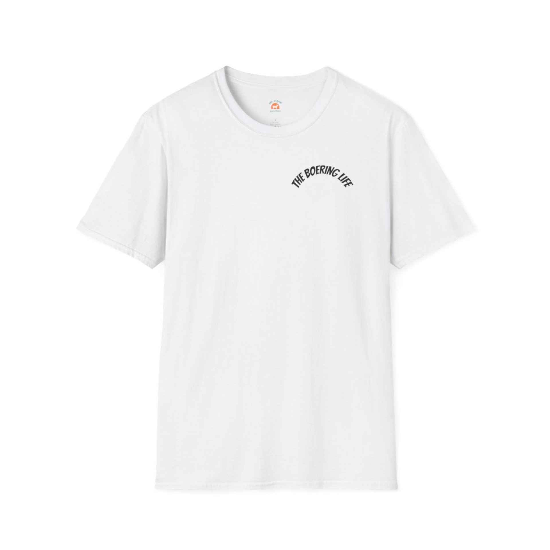 The Boering Life™ T-Shirt | Minimal Text Chest Logo, Casual Tee