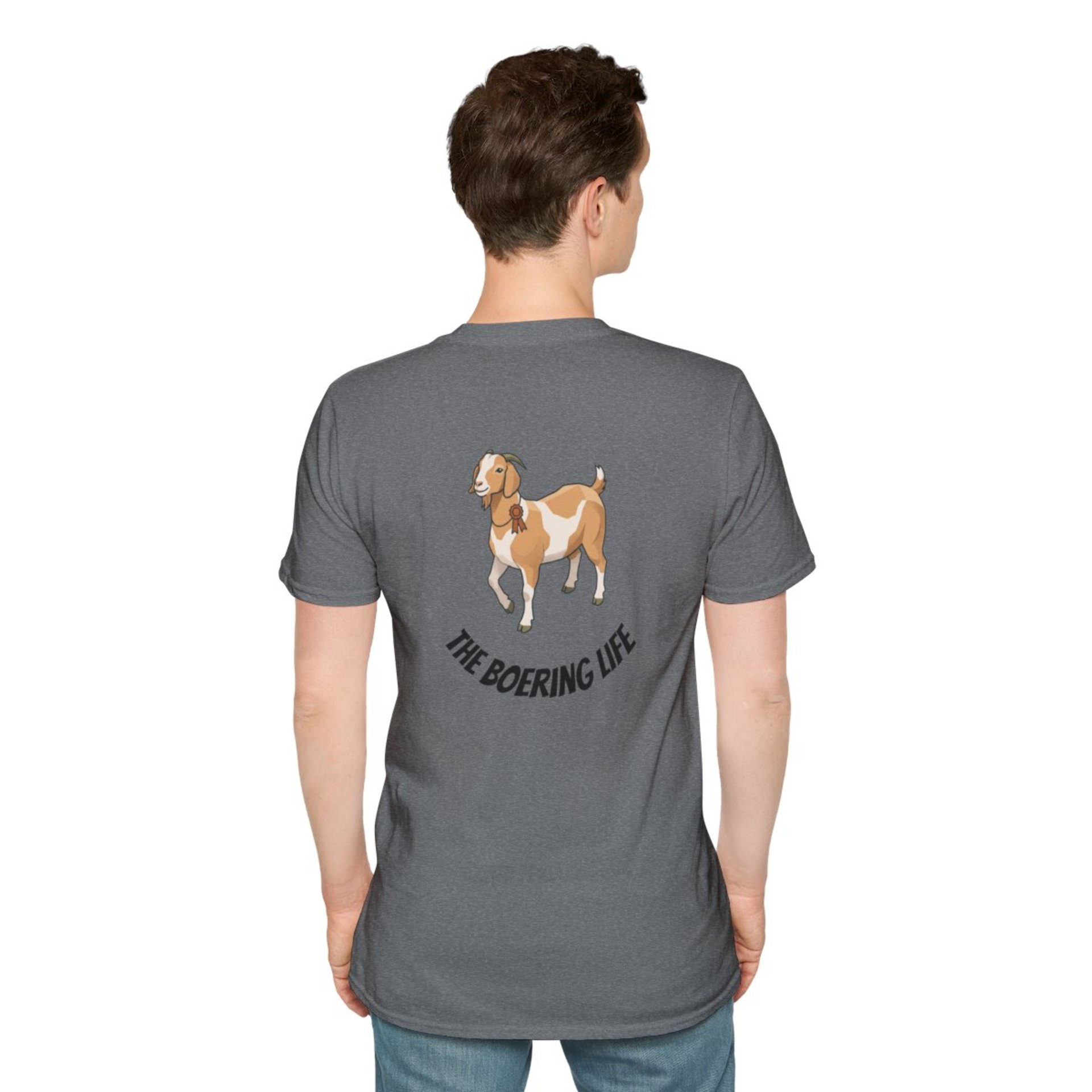 The Boering Life™ T-Shirt | Minimal Text Chest Logo, Casual Tee