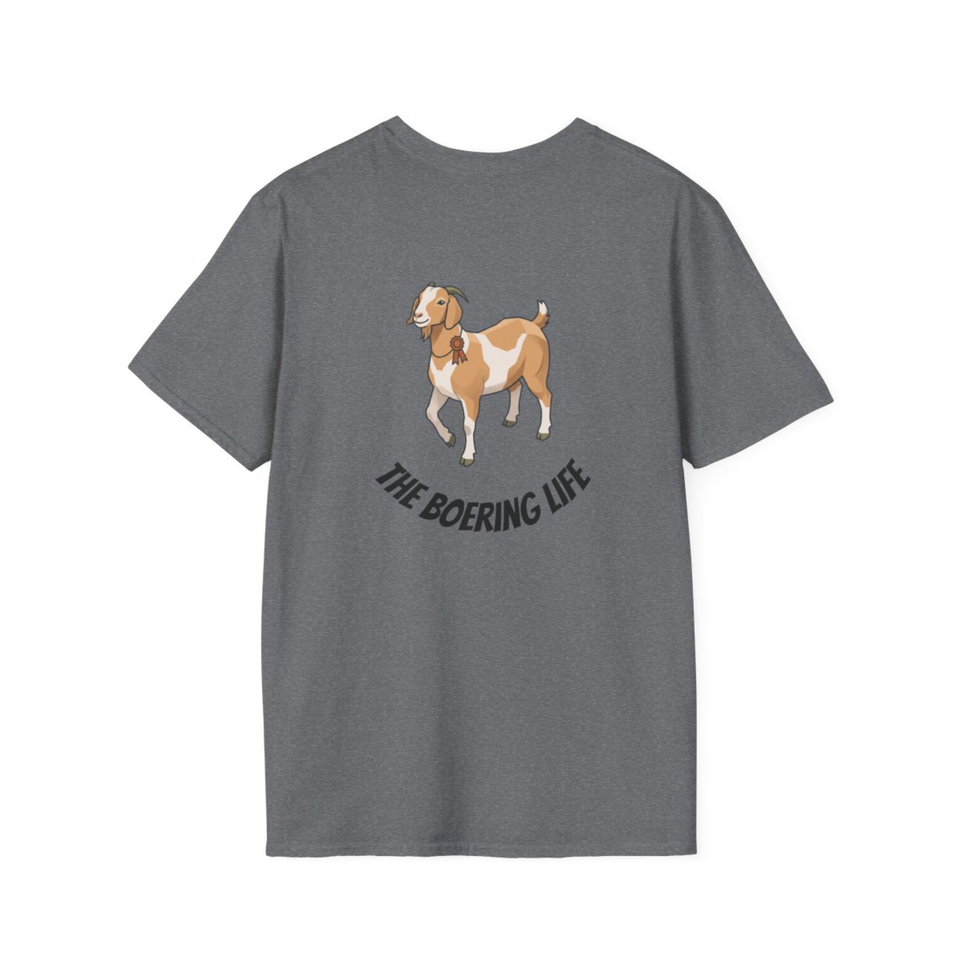 The Boering Life™ T-Shirt | Minimal Text Chest Logo, Casual Tee