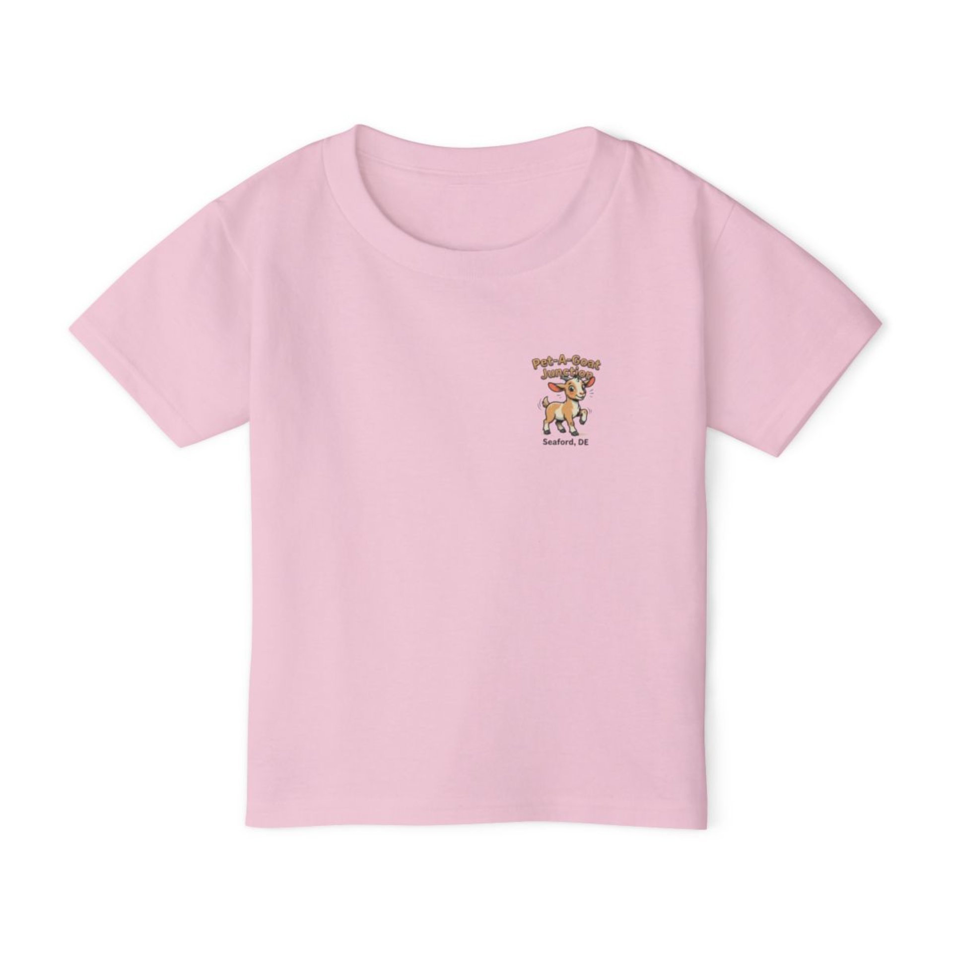 Official Pet-A-Goat Junction toddler T-shirt | Seaford DE goat illustration