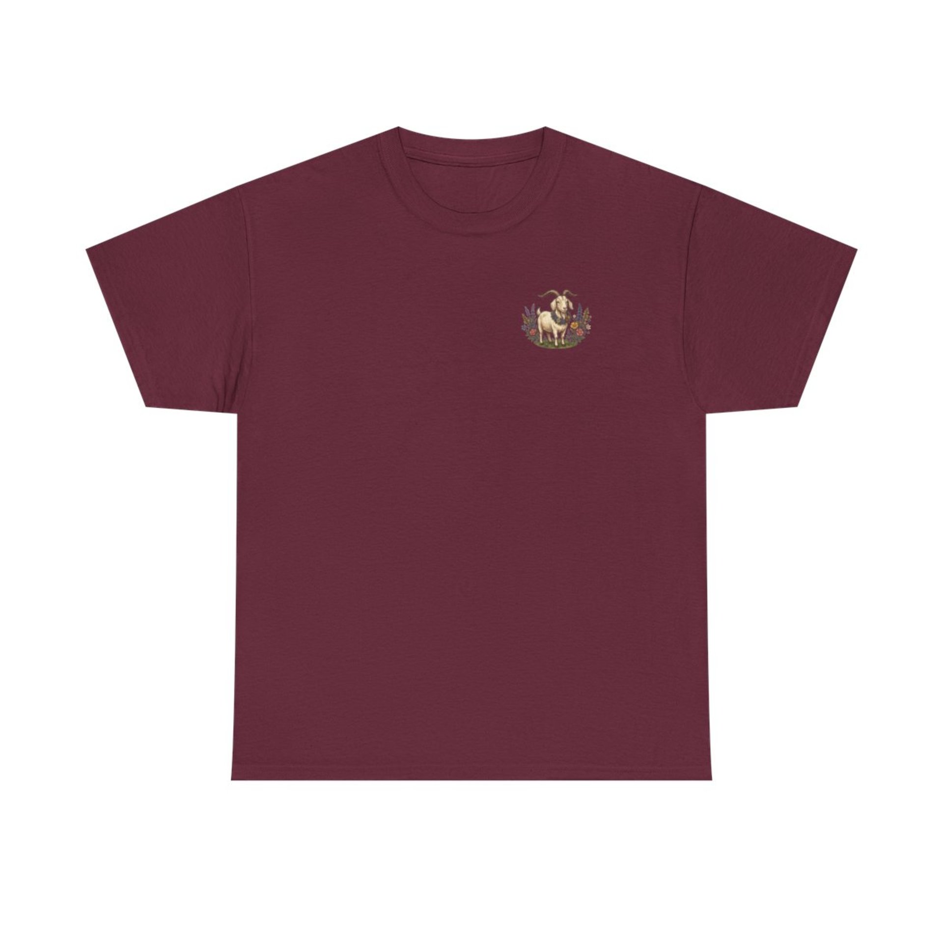 Professional Stress Management Consultant Goat Tee | Garden Herbs Floral Goat Illustration