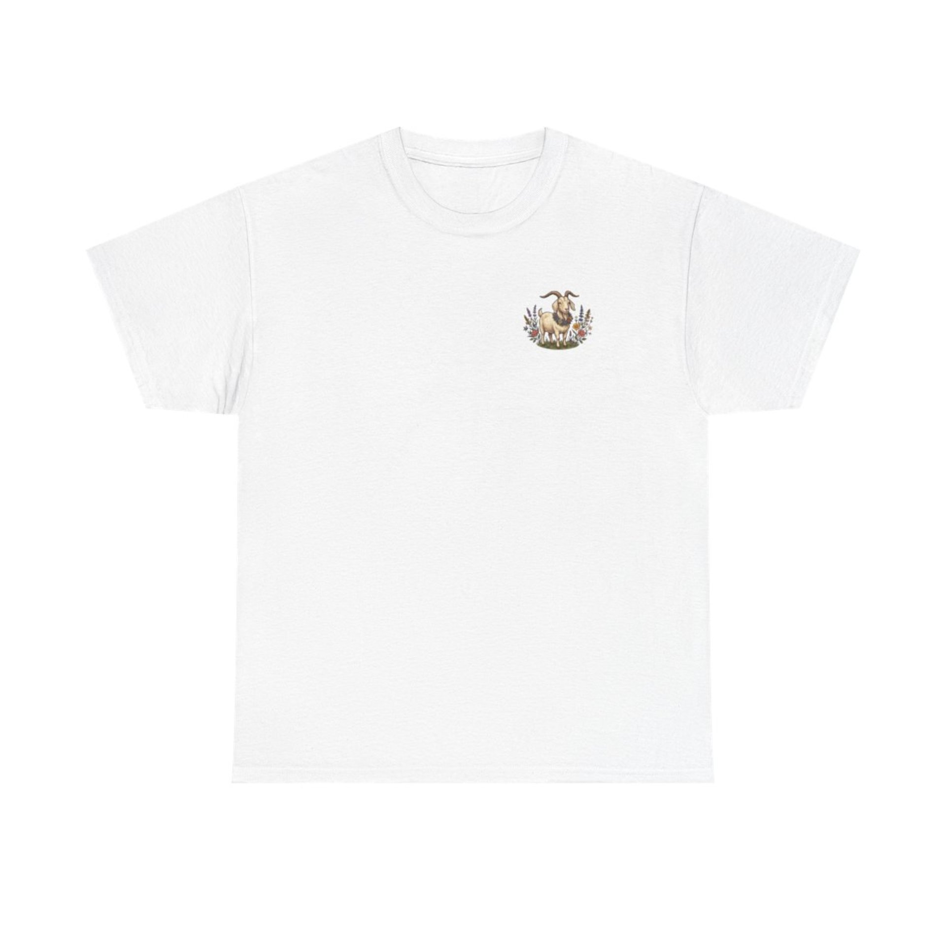 Professional Stress Management Consultant Goat Tee | Garden Herbs Floral Goat Illustration