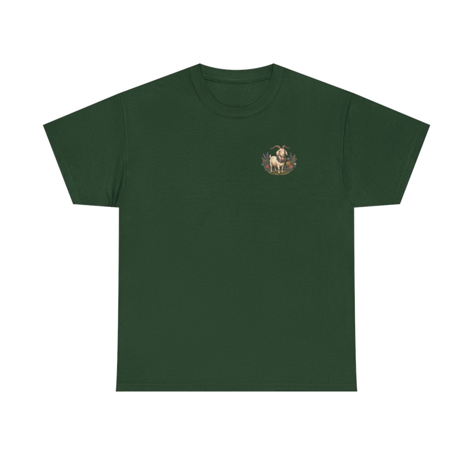 Professional Stress Management Consultant Goat Tee | Garden Herbs Floral Goat Illustration