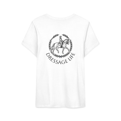 Dressage Life tee | Equestrian horse riding shirt, rider emblem back print