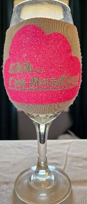  Wine Glass Cozies - Funny Sarcastic & Aesthetic Neoprene Stemware Sleeves