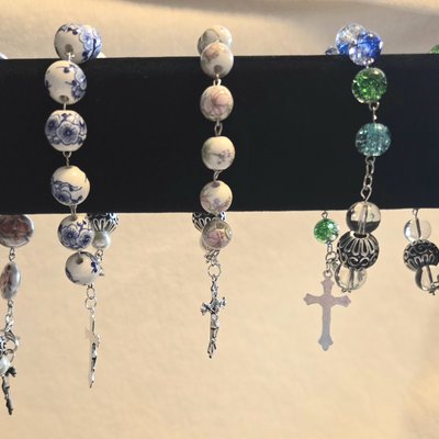 Hand-Linked Artisan Chaplet Prayer Bracelets - Catholic Devotional Jewelry